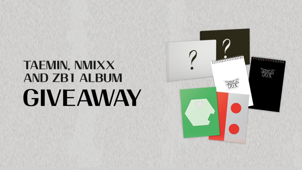 Taemin, NMIXX and ZB1 Album Giveaway_delivered korea