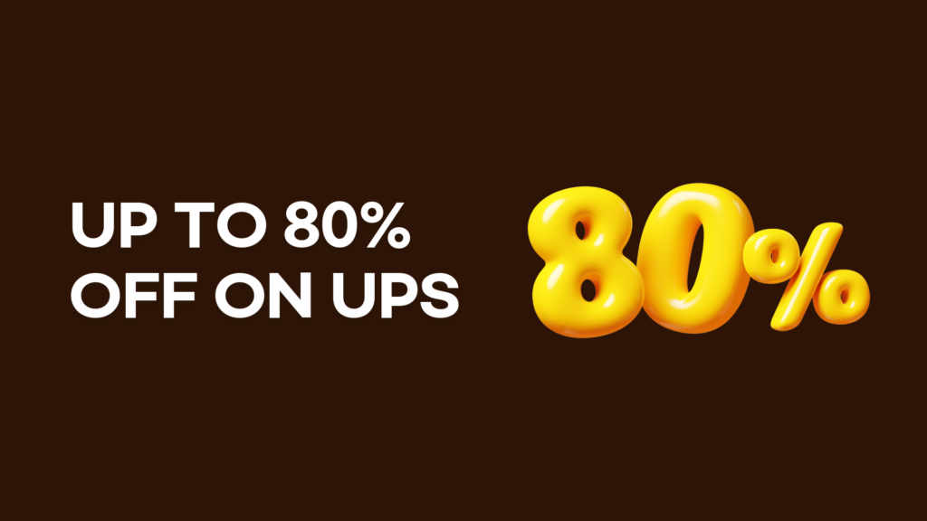 UP TO 80% OFF ON UPS_delivered korea