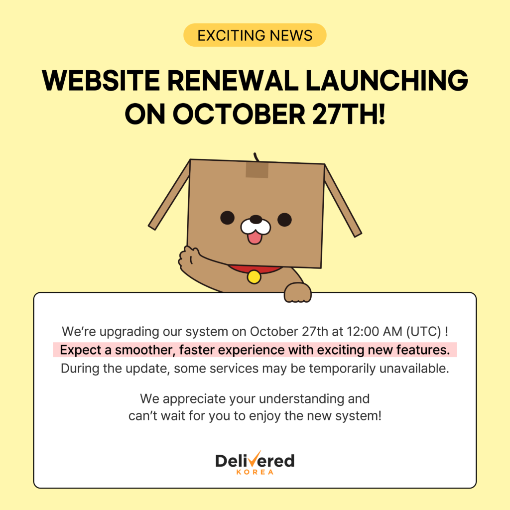 Website Renewal Launching Notice_delivered korea